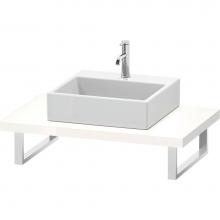 Duravit LC102C02222 - L-Cube Console with One Sink Cut-Out White
