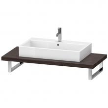 Duravit LC102C05353 - Duravit L-Cube Console with One Sink Cut-Out Chestnut Dark