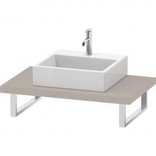 Duravit LC102C09191 - L-Cube Console with One Sink Cut-Out Taupe