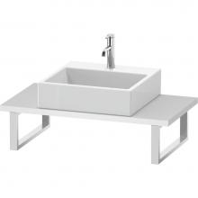 Duravit LC104C01818 - L-Cube Console with One Sink Cut-Out White