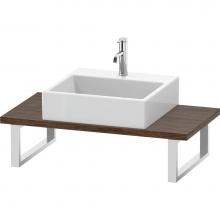 Duravit LC104C02121 - L-Cube Console with One Sink Cut-Out Walnut Dark