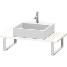 Duravit LC104C02222 - L-Cube Console with One Sink Cut-Out White