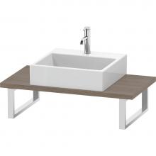 Duravit LC104C03535 - L-Cube Console with One Sink Cut-Out Oak Terra