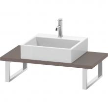 Duravit LC104C04343 - L-Cube Console with One Sink Cut-Out Basalt