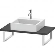 Duravit LC104C04949 - L-Cube Console with One Sink Cut-Out Graphite