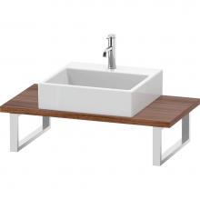 Duravit LC104C07979 - L-Cube Console with One Sink Cut-Out Walnut