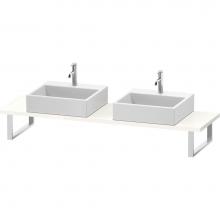 Duravit LC105C02222 - L-Cube Console with Two Sink Cut-Outs White