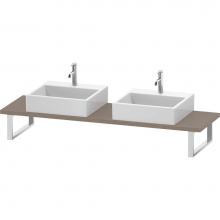 Duravit LC105C07575 - L-Cube Console with Two Sink Cut-Outs Linen