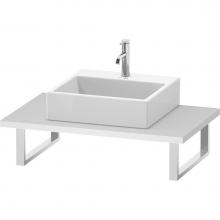 Duravit LC106C01818 - L-Cube Console with One Sink Cut-Out White