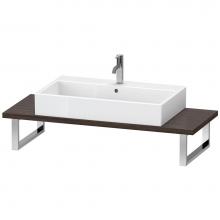 Duravit LC106C05353 - Duravit L-Cube Console with One Sink Cut-Out Chestnut Dark