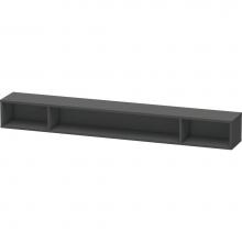 Duravit LC120104949 - L-Cube Wall Shelf with Three Compartments Graphite