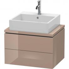 Duravit LC580508686 - Duravit L-Cube Two Drawer Vanity Unit For Console Cappuccino