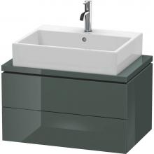 Duravit LC580603838 - Duravit L-Cube Two Drawer Vanity Unit For Console Dolomite Gray
