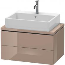 Duravit LC580608686 - Duravit L-Cube Two Drawer Vanity Unit For Console Cappuccino