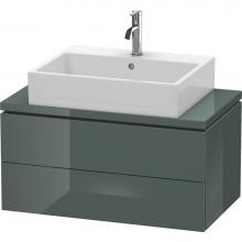Duravit LC580703838 - Duravit L-Cube Two Drawer Vanity Unit For Console Dolomite Gray