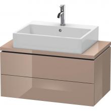 Duravit LC580708686 - Duravit L-Cube Two Drawer Vanity Unit For Console Cappuccino