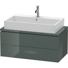 Duravit LC580803838 - Duravit L-Cube Two Drawer Vanity Unit For Console Dolomite Gray