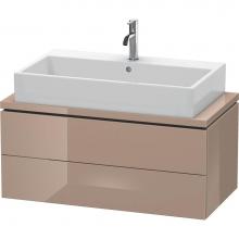 Duravit LC580808686 - Duravit L-Cube Two Drawer Vanity Unit For Console Cappuccino