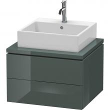 Duravit LC581503838 - Duravit L-Cube One Drawer Vanity Unit For Console Dolomite Gray