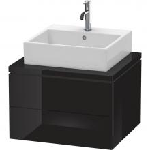 Duravit LC581504040 - L-Cube One Drawer Vanity Unit For Console Black