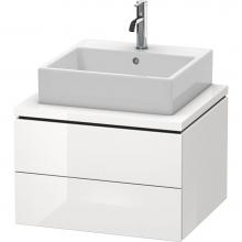 Duravit LC581508585 - L-Cube One Drawer Vanity Unit For Console White