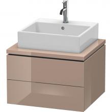 Duravit LC581508686 - Duravit L-Cube One Drawer Vanity Unit For Console Cappuccino