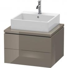 Duravit LC581508989 - Duravit L-Cube One Drawer Vanity Unit For Console Flannel Gray