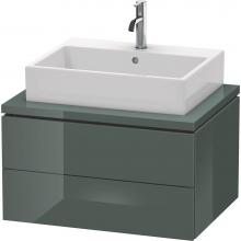 Duravit LC581603838 - Duravit L-Cube Two Drawer Vanity Unit For Console Dolomite Gray