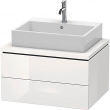 Duravit LC581608585 - L-Cube Two Drawer Vanity Unit For Console White