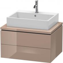 Duravit LC581608686 - Duravit L-Cube Two Drawer Vanity Unit For Console Cappuccino