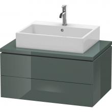 Duravit LC581703838 - Duravit L-Cube Two Drawer Vanity Unit For Console Dolomite Gray
