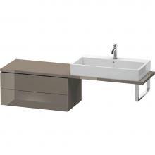 Duravit LC582908989 - Duravit L-Cube Two Drawer Low Cabinet For Console Flannel Gray
