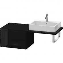 Duravit LC583804040 - L-Cube Two Drawer Low Cabinet For Console Black