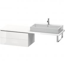 Duravit LC583908585 - L-Cube Two Drawer Low Cabinet For Console White