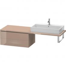 Duravit LC583908686 - Duravit L-Cube Two Drawer Low Cabinet For Console Cappuccino