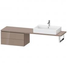 Duravit LC584808686 - Duravit L-Cube Two Drawer Low Cabinet For Console Cappuccino