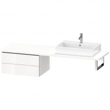 Duravit LC585908585 - L-Cube Two Drawer Low Cabinet For Console White