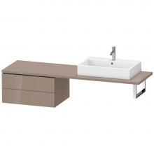 Duravit LC585908686 - Duravit L-Cube Two Drawer Low Cabinet For Console Cappuccino