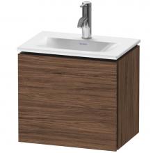 Duravit LC6133R2121 - L-Cube One Door Wall-Mount Vanity Unit Walnut Dark