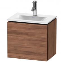 Duravit LC6133R7979 - L-Cube One Door Wall-Mount Vanity Unit Walnut