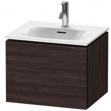 Duravit LC613405353 - Duravit L-Cube One Drawer Wall-Mount Vanity Unit Chestnut Dark