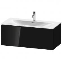 Duravit LC613804040 - L-Cube One Drawer Wall-Mount Vanity Unit Black