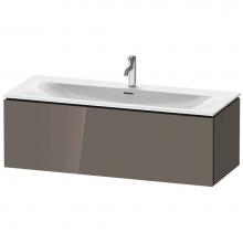 Duravit LC613908989 - Duravit L-Cube One Drawer Wall-Mount Vanity Unit Flannel Gray