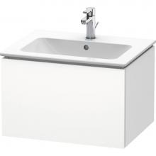 Duravit LC614001818 - Duravit L-Cube 24 3/8'' Wall Mount One Drawer Single Vanity Cabinet in Matte White, Sink
