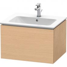 Duravit LC614003030 - Duravit L-Cube 24 3/8'' Wall Mount One Drawer Single Vanity Cabinet in Natural Oak, Sink