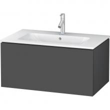Duravit LC614104949 - Duravit L-Cube 32 1/4'' Wall Mount One Drawer Single Vanity Cabinet in Matte Graphite, S