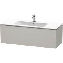 Duravit LC614300707 - Duravit L-Cube 48'' Wall Mount One Drawer Single Vanity Cabinet in Matte Concrete Gray,