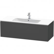Duravit LC614304949 - Duravit L-Cube 48'' Wall Mount One Drawer Single Vanity Cabinet in Matte Graphite, Sink