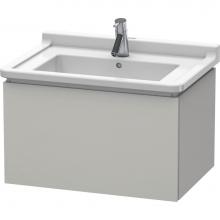 Duravit LC616400707 - L-Cube Wall-Mount Vanity Unit Concrete Gray