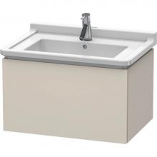 Duravit LC616409191 - L-Cube Wall-Mount Vanity Unit Taupe